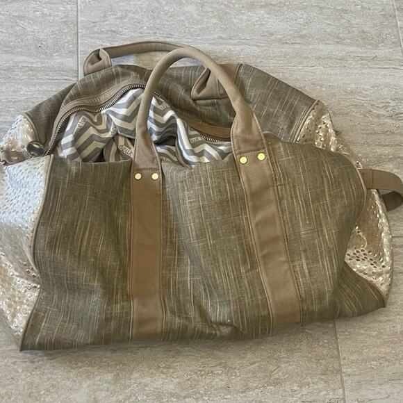 Deux Lux Anthropogie duffle bag weekender - Picture 2 of 12